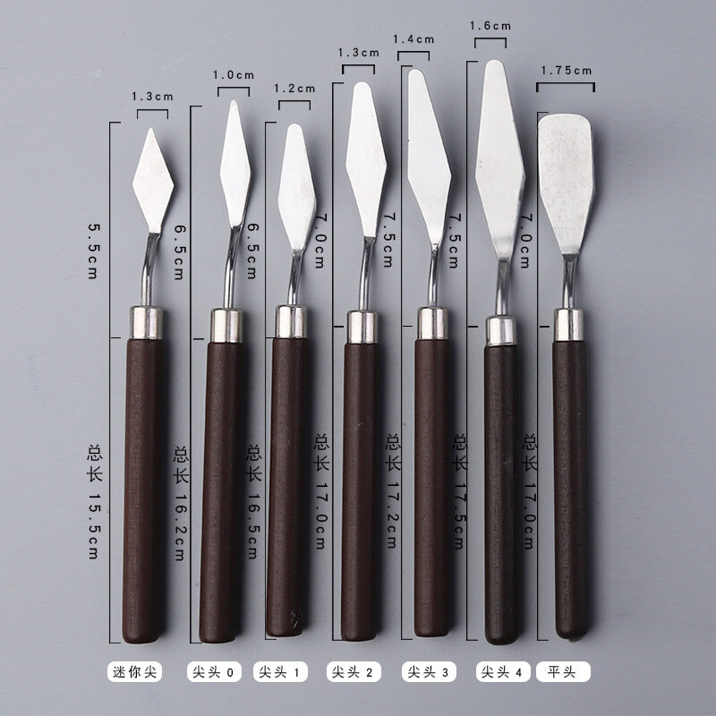 Profissional faca de arranhão de aço inoxidável facas de pintura para pintura a óleo faca de inscrição ferramentas de artes 1pc