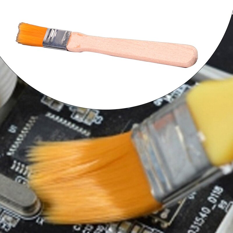 Набор из 30 чистящих кистей с нейлоновой щетиной и деревянной ручкой для удаления пыли на компьютерной клавиатуре, материнской плате, чистящий инструмент, мягкие волосы