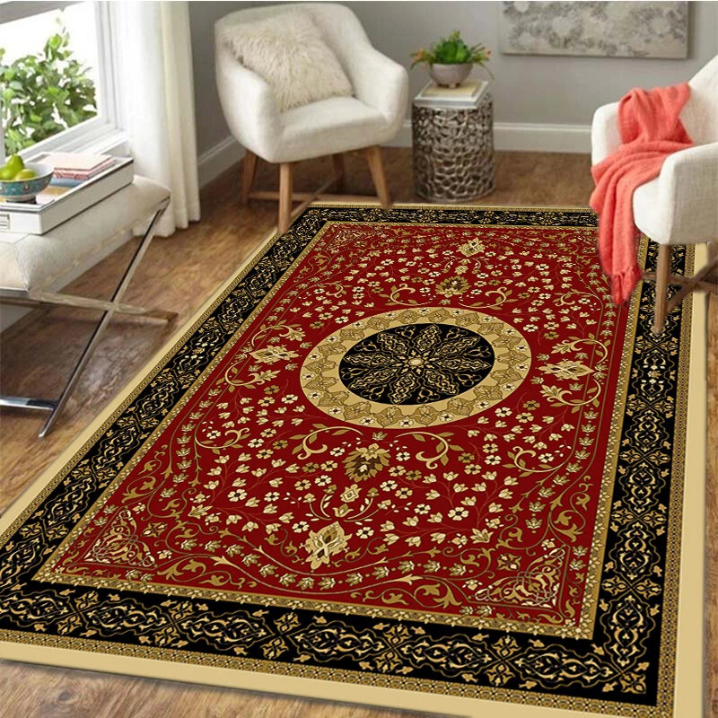 Perski dywan Vintage Boho egzotyczny dywan do składania do salonu sypialnia wycieraczka do domu wystrój Retro maroko wzór etniczny mata podłogowa