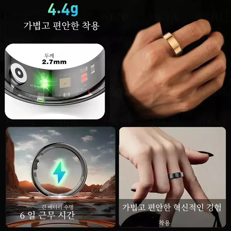 3ATM ตรวจสอบสุขภาพตัวเรือนเหล็กไทเทเนียมเกรดทหารกันน้ำโหมดกีฬาหลากหลายโหมดสำหรับนาฬิกา Huawei iOS Xiaomi