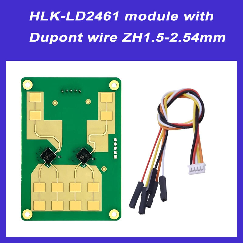 Sensor pelacak jarak jauh 24G 2T4R LD2461 modul gerak Sensor pelacak jarak dekat manusia HLK-LD2461