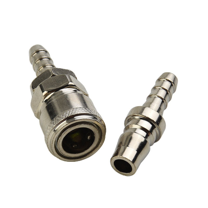 Easy to Connect/Disconnect Quick Release Coupling for 8mm Compressor Hose, Rust and Erosion Resistant 2pcs Pack
