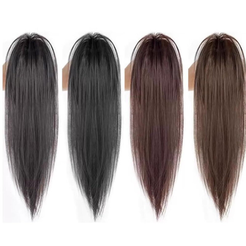 Clipe de cabelo longo encaracolado para mulheres, extensão fofa do rabo de cavalo ondulado natural, peruca sintética de uso diário