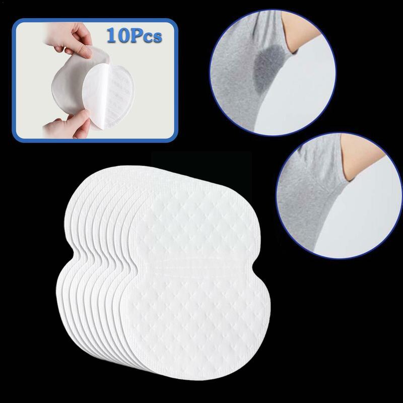 10 pezzi di cuscinetti per il sudore ascellare assorbono le fodere guarnizione ascellare da adesivi per ascelle del sudore cuscinetti Anti ascelle per vestiti deodorante