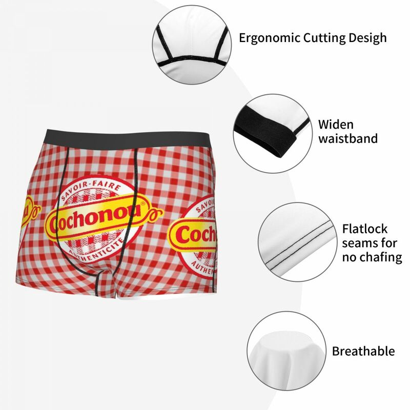 Pig Cochonou Men Boxer Briefs Underpants Highly Breathable Top Quality Birthday Gifts