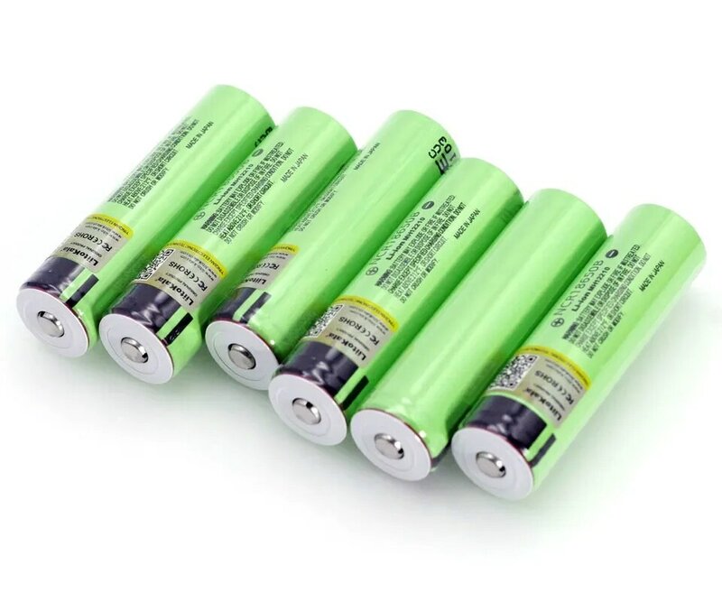 Liitokala-充電式リチウム電池,3.7 mah,3400 v,18650 mah,先のとがった電池 (PCBなし),新品,ncr18650b