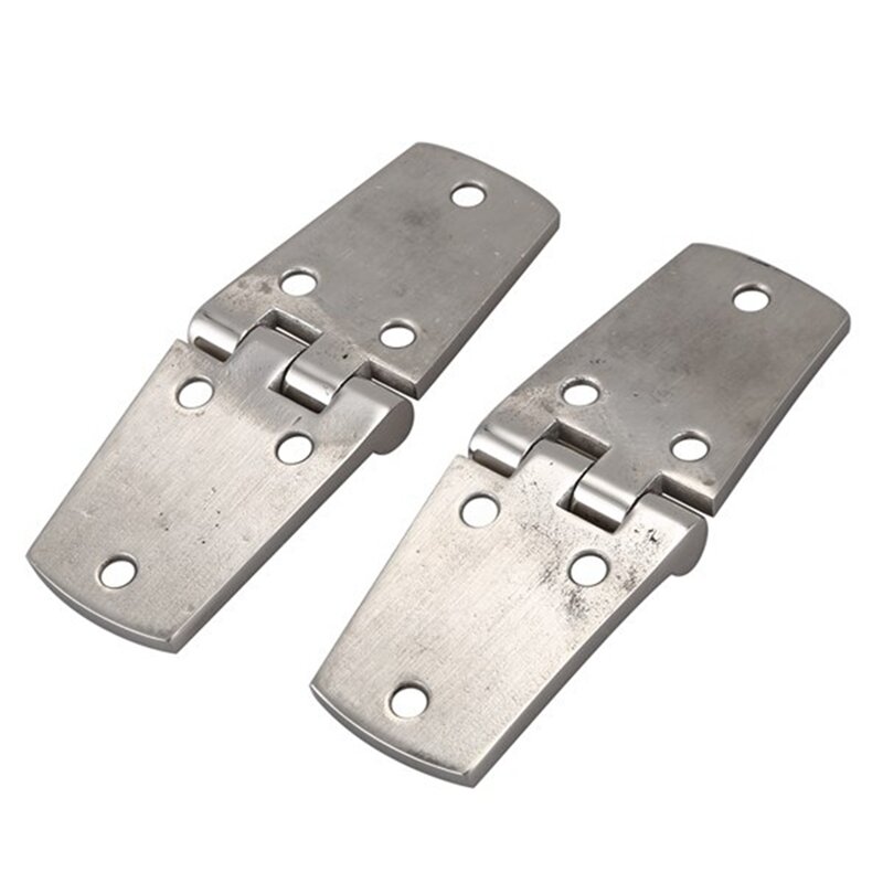 2Pcs Durable 316 Stainless Steel Boat/Door Hinge Stamped Cabinet Marine Hardware Replacement Accessories