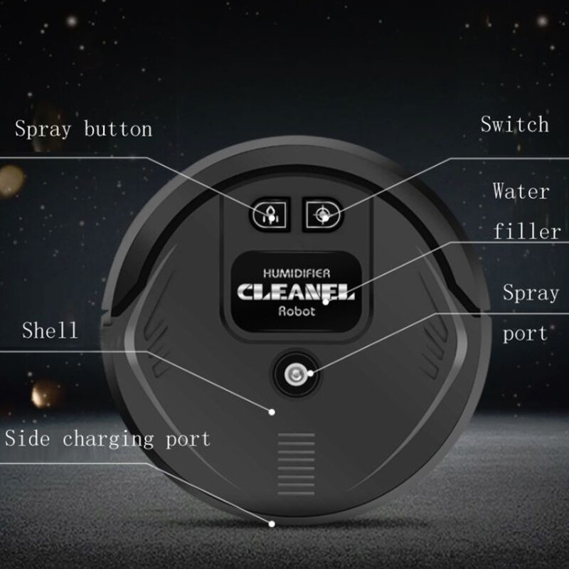 Xiaomi 4-In-1 Slimme Vegen Robot Droog Nat Dweilen Spray Uv Veegmachine Langdurige Stille Stofzuiger Huishoudelijke Apparaten
