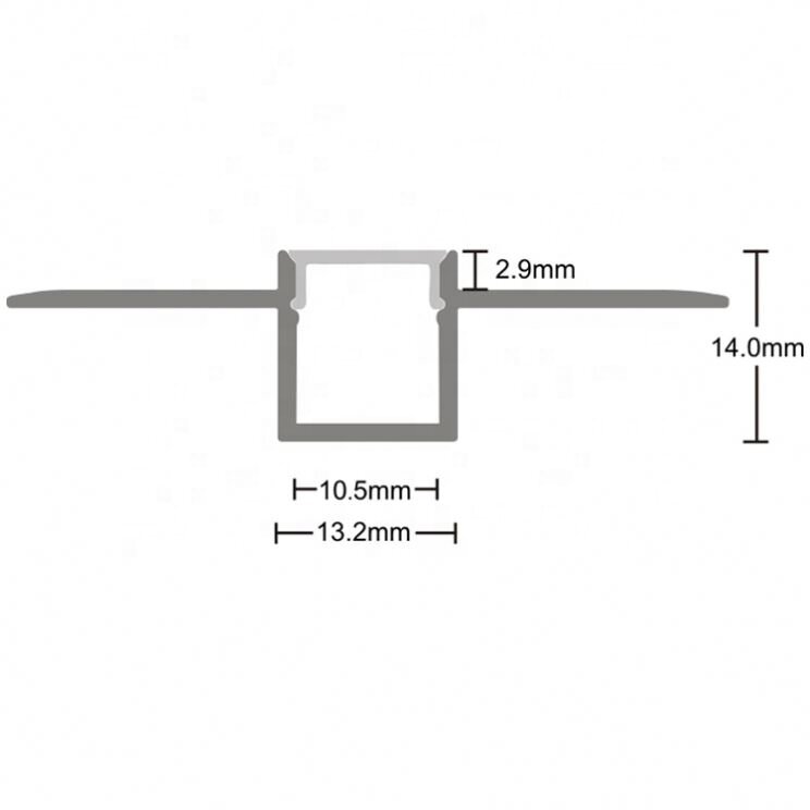 Cartongesso profilo in alluminio cartongesso bianco copre profilo LED per striscia lineare LED //