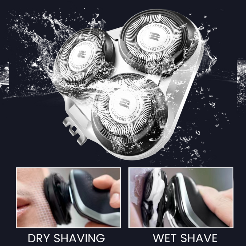 Replacement Shaver Head for Philips S5000 S5370 S5571 S5420 S5140 S5078 S5077 S5050 S5082 S5380 S5400 Razor Blade-Silver