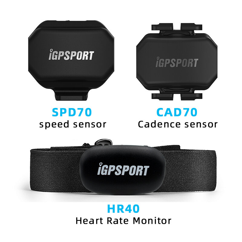 IGPSPORT Sensor de velocidad SPD70 CAD70, soporte de modo Dual para cadencia de bicicleta HR40 HR70, Monitor de ritmo cardíaco para Garmin BSC100S BSC200 BSC300 Bryton, XOSS, G2 Plus, BSC100S,