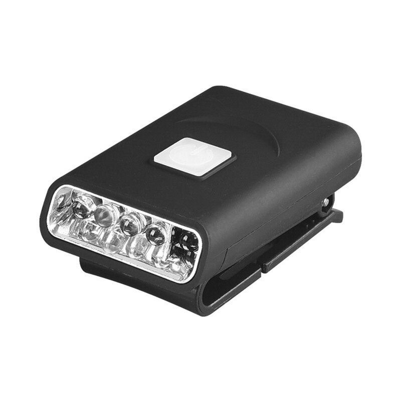 Farol de LED recarregável com sensor de movimento inteligente Brim Light, Clip Cap Light, pesca noturna, impermeável Head Hat Light