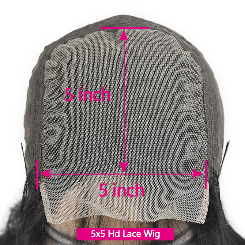 Парик на сетке 5x5 HD, парик из человеческих волос 5x5, парик на водной волне, предварительно выщипанный парик на сетке спереди для женщин, плотность 180%