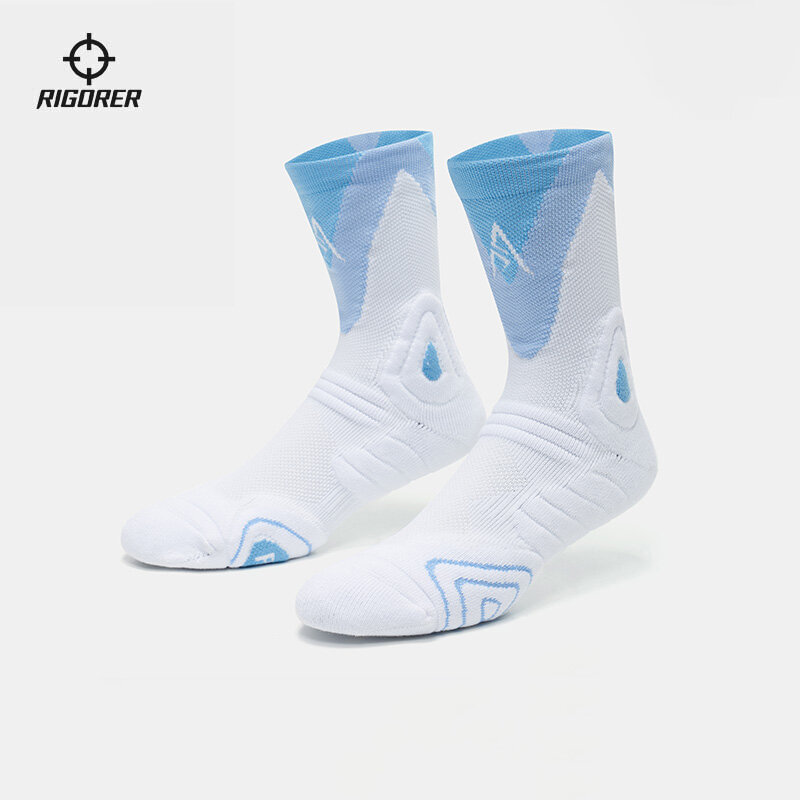 RIGORER Pro Grade Reeves Basketball Socks Adult Professional Game Training Stockings Non-slip Thickened Sports Socks Z123340303