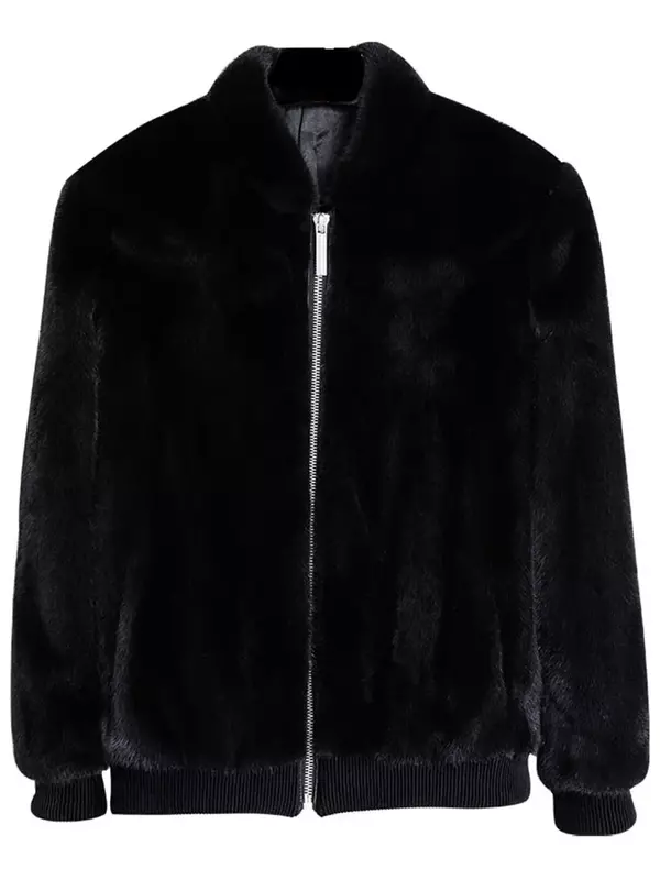 AYUNSUE 2022 Winter Mens Fur Coat High Quality Real Mink Fur Coats Baseball Collar Short Mink Fur Jackets Casual Men Jacket SGG