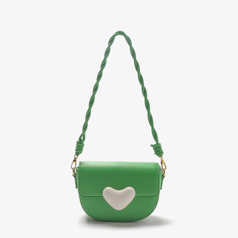 Женская сумка-седло с цепочкой Love, летняя модная дизайнерская сумка через плечо, 2024