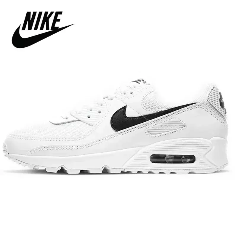 Nike-air max 90 premium tênis originais para homens, confortáveis tênis esportivos ao ar livre, calçados de grife atlético, tamanho 40-45