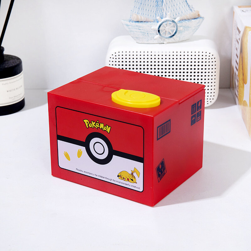Pokemon figurka skarbonka Anime Pikachu z kreskówki kradzież monety skarbonka pieniądze bezpieczne urodziny dzień dziecka prezenty