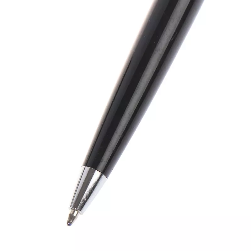 1 buah pena pulpen tali meja logam hitam, pena tanda tangan, alat tulis sekolah kantor belajar