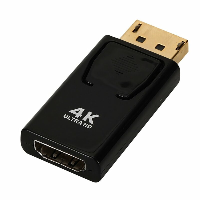 Adattatore 4K compatibile da Dp a HDMI Displayport Revolution connettore nichelato compatibile con HDMI femmina da Dp a HDMI