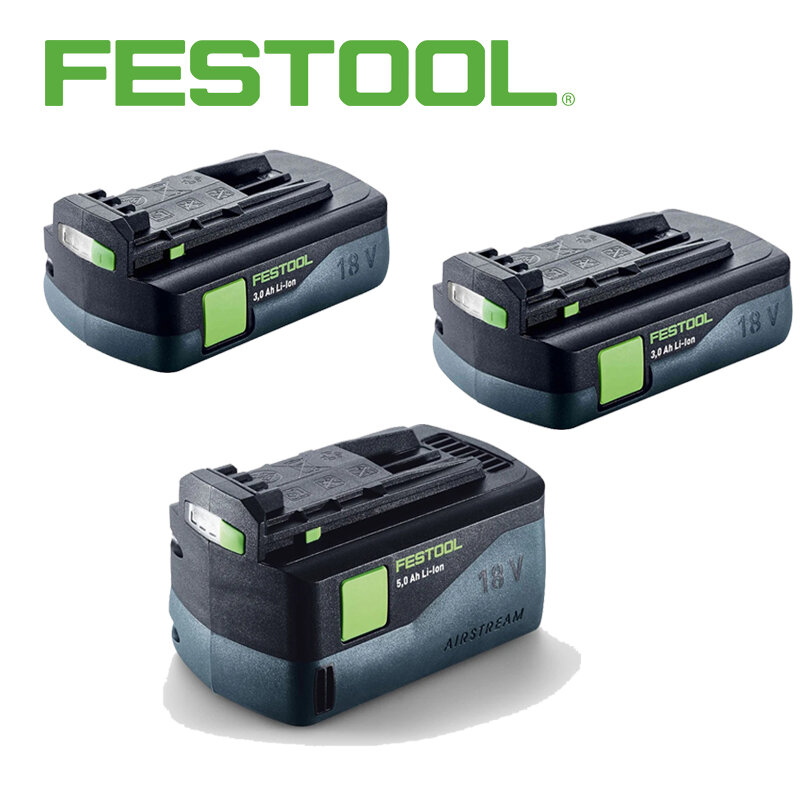 FESTOOL-batería de litio Original de 18V, pila de almacenamiento recargable, serie 3AH, 4AH, 5AH, 577658, 205033, 577703
