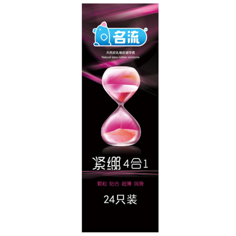 24/30PCS preservativo giocattoli del sesso 4 tipi cazzo manicotto del pene lattice naturale preservativi lisci coppia di prodotti del sesso per gli uomini