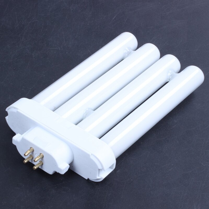 220V 27W 4 Pin Rows 6500K Double-H Quad Tube Compact Fluorescent Lamp Light Bulb
