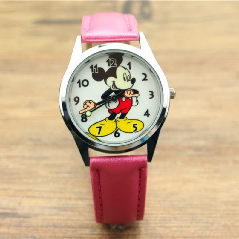 Disney Mickey Mouse Teen Adult Uhren Vintage Artikulation Zeiger analoge Quarzuhr für Frauen Männer Teenager Mode Armbanduhr