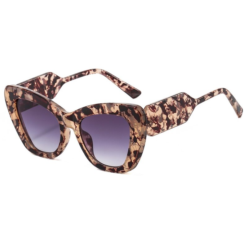 Neue Mode Cat Eye Sonnenbrille Frauen Vintage Shades Marke Designer Gafas Luxus Sonnenbrille Rahmen UV400 Übergroßen Brillen Oculos