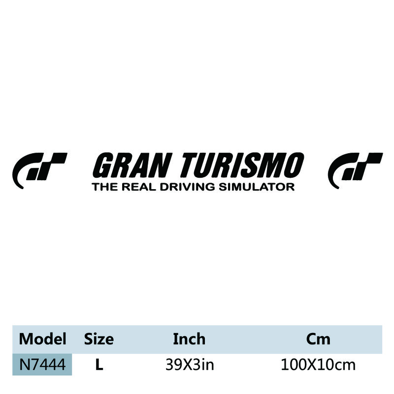 Fashion Gran Turismo stiker mobil Voiture modis stiker vinil mobil Aksesori dekoratif hitam/putih stiker vinil