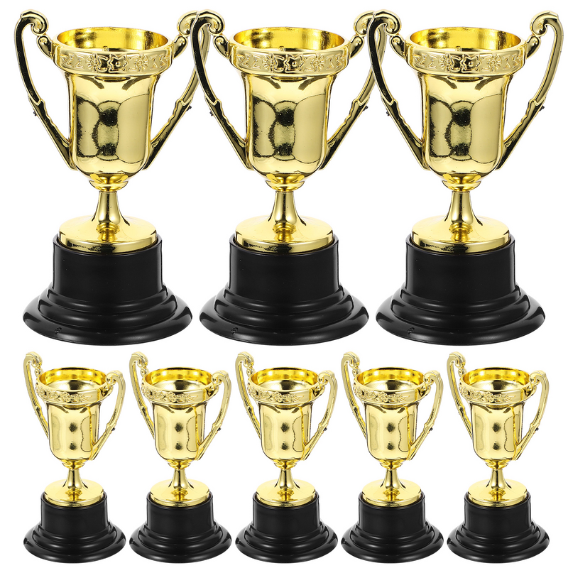 Mini Prêmio Plástico Troféu para Crianças, Taça Pequena, Troféu Recompensa, Jogos Indoor e Outdoor, Favores Do Partido