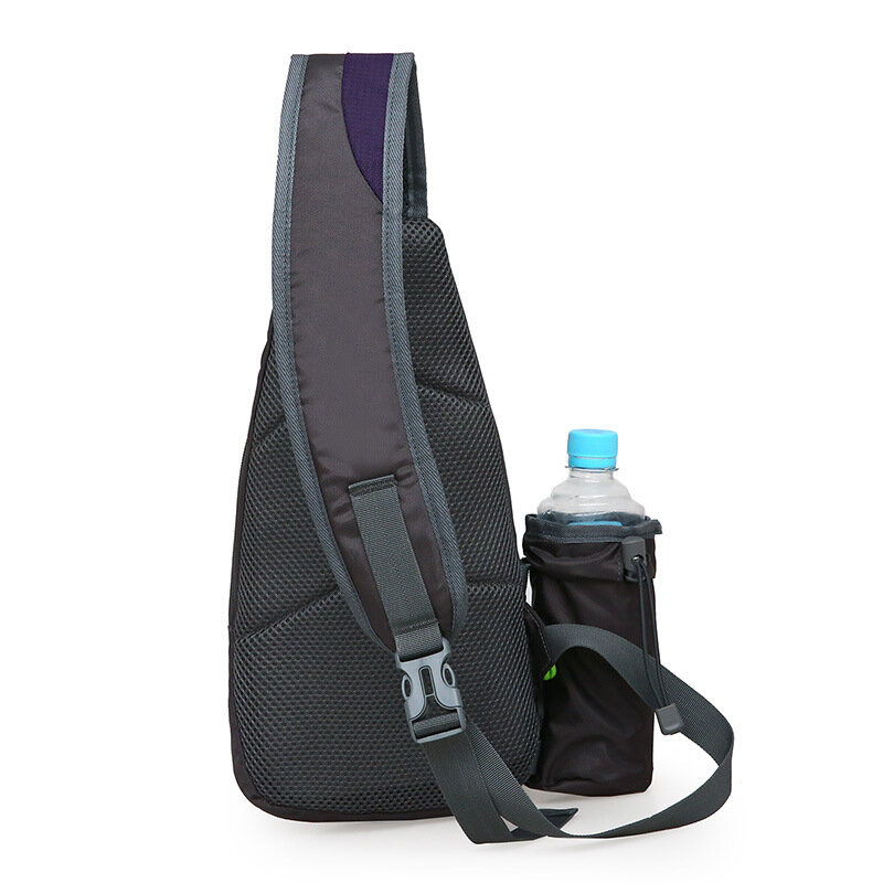 Outdoor Sports Shoulder Bag Waterproof Hiking Fitness Daypack Crossbody Handbag For Men Women Large Capacity Water Bottle Bag