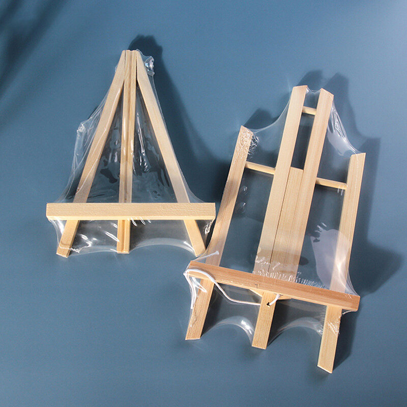 Mini Easel Frame Creative Triangle Wedding Table Card Stand Display Holder Children Painting Craft Artist Supplies