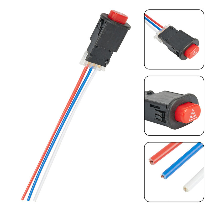 With 3 Wires Fast Ship Ready Stock Motorcycle Switch Switch Button Double Flash Motorcycle Switch Switch Button