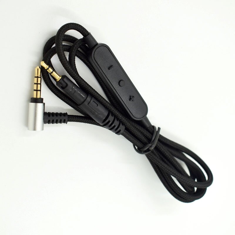Cable de Audio de repuesto con Control por Cable para auriculares Audio-Technica ATH-M50X M40X, compatible con muchos auriculares
