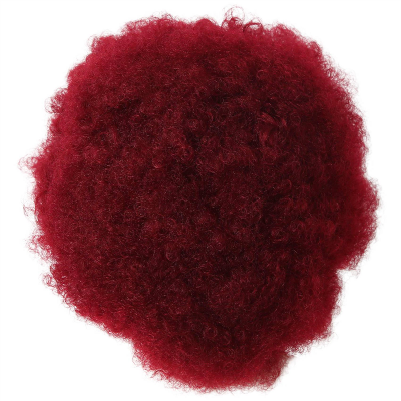 Афро-бордовый парик, пушистый вьющийся парик, бразильские волосы, короткий модный парик для африканских девушек