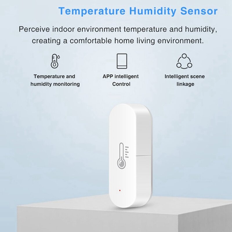 Capteur de température et d'humidité Wifi Tuya Smart Home, hygromètre intérieur, contrôle d'application, Therye.com Smart Life, 2 pièces