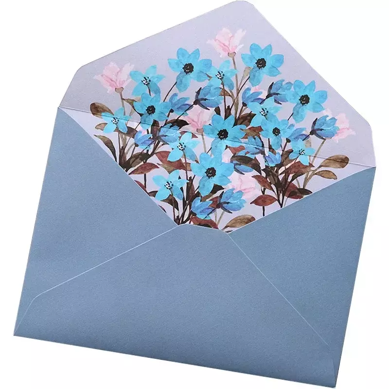 Koperty z Kawaii papier do pisania koperty kwiatowe zaproszenia na kartka z życzeniami ślubne koreańskie piśmiennicze materiały biurowe