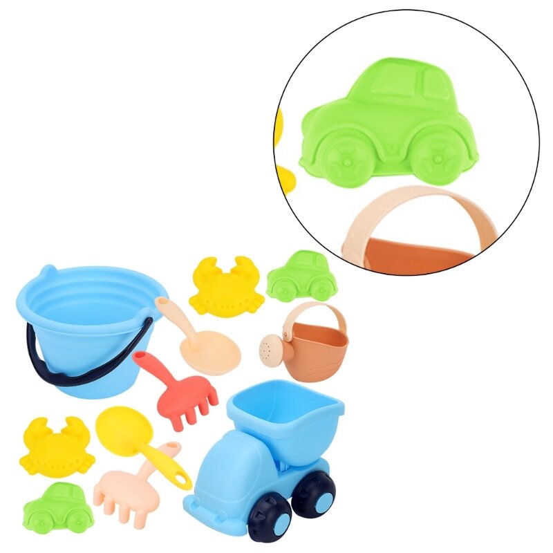 Y1UB ของเล่นชายหาดสำหรับเด็กวัยหัดเดินเด็กทารกแม่พิมพ์ทรายที่มีสีสัน Sand Gadgets