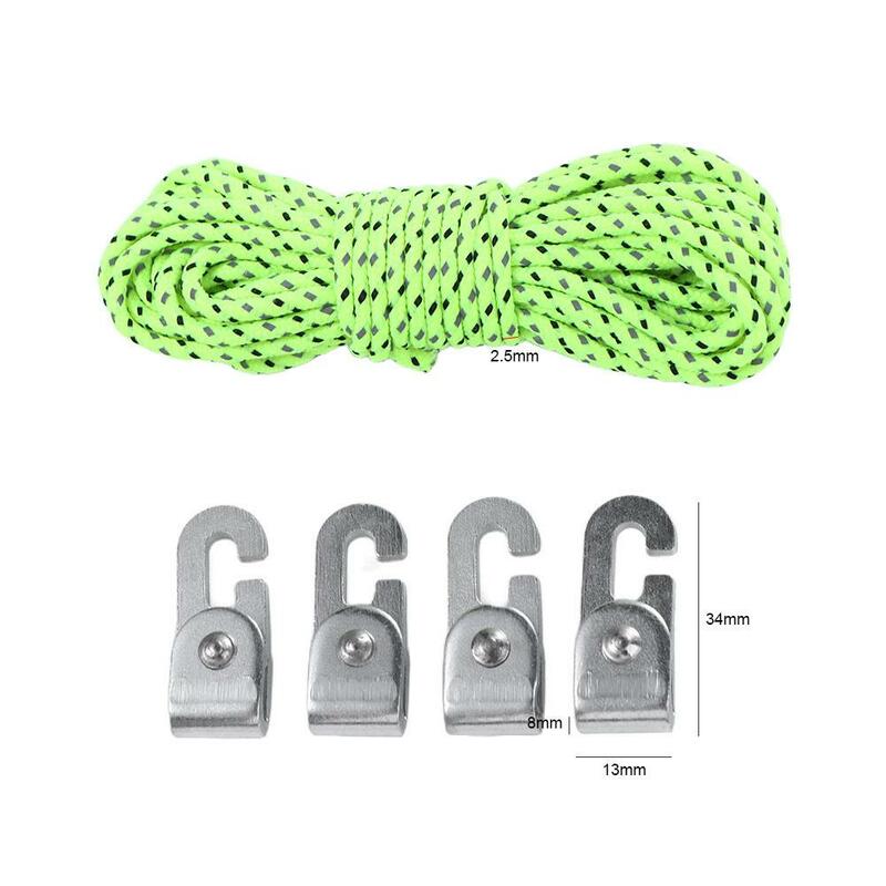 Secure Hook Fast Tighter No Knot Hook Free From Knots Camping Tent Hook Tighten Rope Kit Automatic Lock Hook Self-Locking Hooks