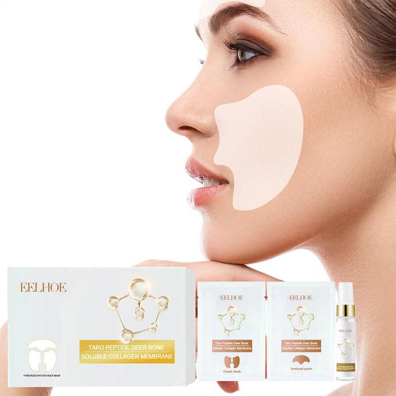 Collagen Facial Skin Care Suit Cheek Forehead Patch Lines Removal Smooth Essence Fine Care Wrinkles Skin Anti-aging Moistur I9A4