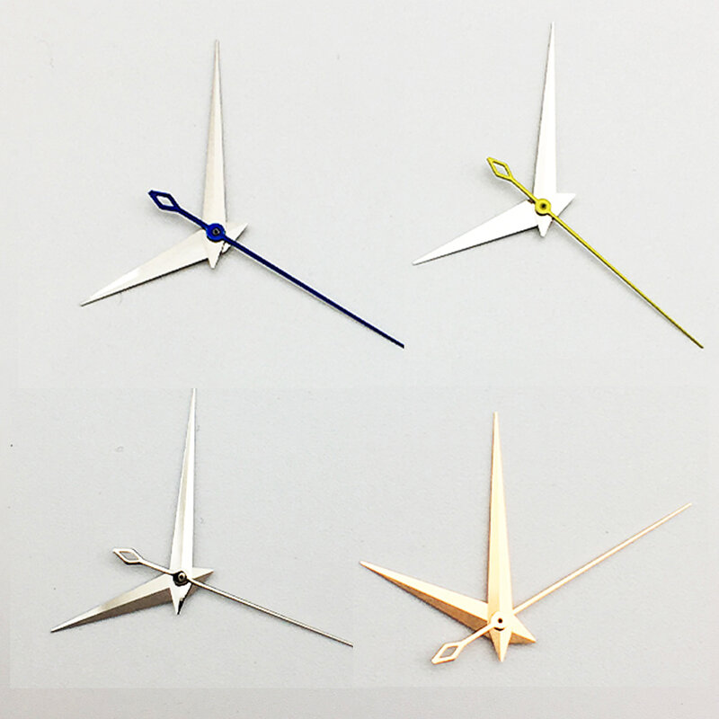 Аксессуары для часов, стрелки для механических часов NH35/ NH36/ 4R, желтый/серебристый/розовое золото/синяя, б/у
