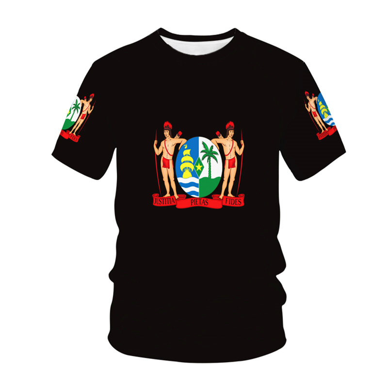 Suriname 국기 패턴 티셔츠, 남녀공용 반팔 티셔츠, 어린이 3D 상의, 핫 여름 신상