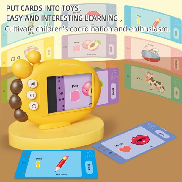 Toddler Learning Toys with 60pcs 120pages Cards Preschool Learning Resource Kindergarten Educational Interactive Kid Toys