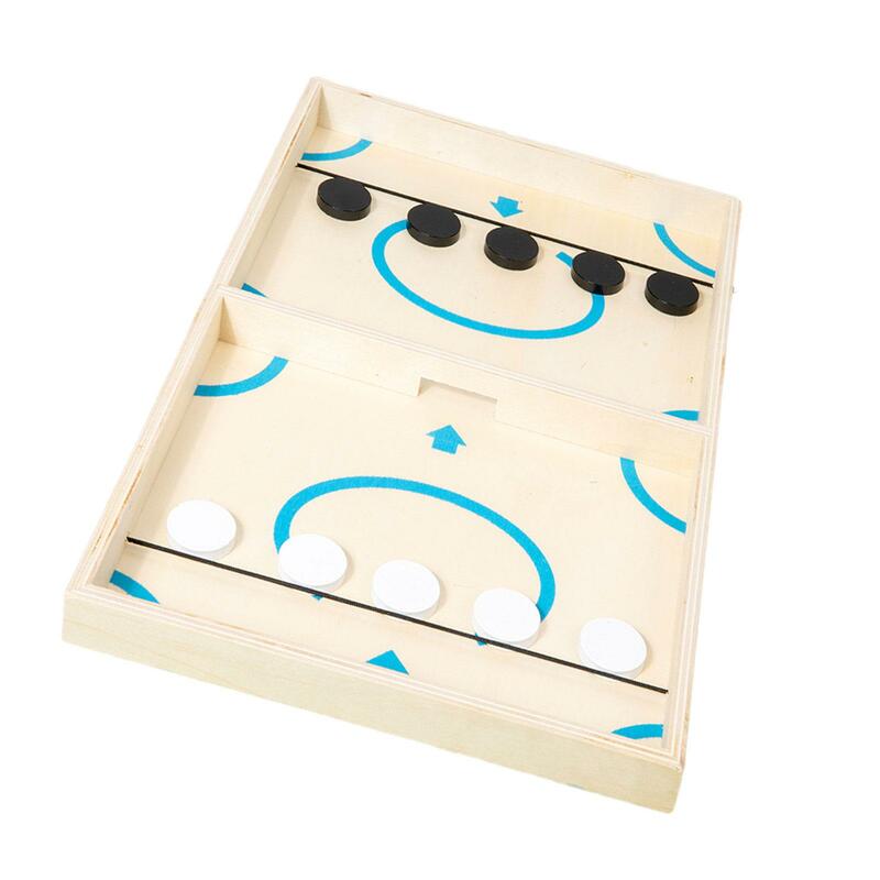 Portable Wooden Hockey Board Game, Table Football Game, Presentes Novidade, Indoor, Game for Gatherings, Festas, Crianças, Adultos, Viagem, Aniversário