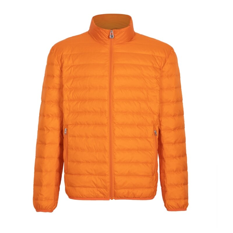 Short Down Jackets for Men Ultra Light 90% White Duck Down Puffer Jacket Jogging Cycling Waterproof Windbreak Coat