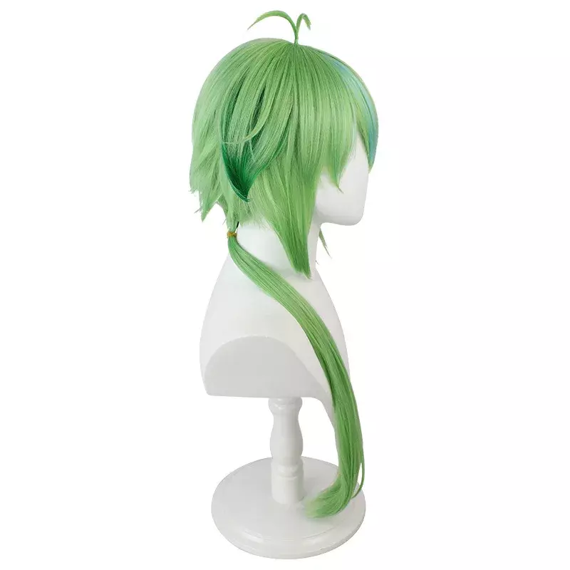 Peluca de sucrosa de Anime Genshin Impact para Cosplay, degradado verde claro, peluca inofensivo Con sucrosa