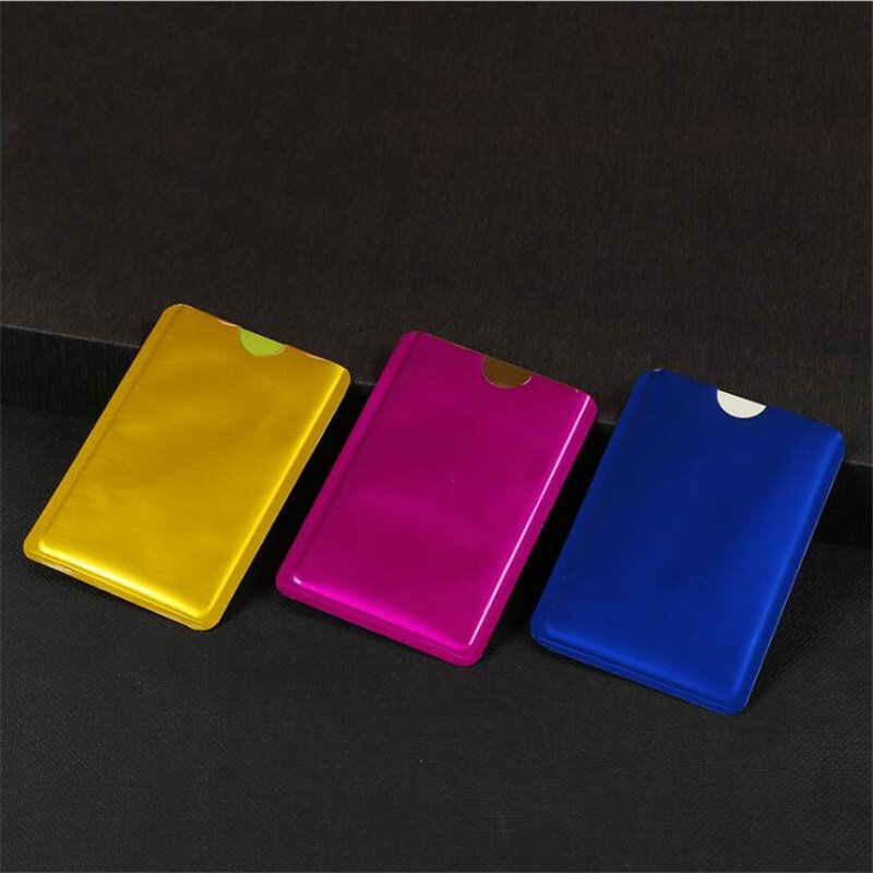 10pcs Anti Scan RFID Blocking Sleeve for Credit Card NFC RFID Blocking Cardholder Wallet Cover Secure ID Card Protector Blocker