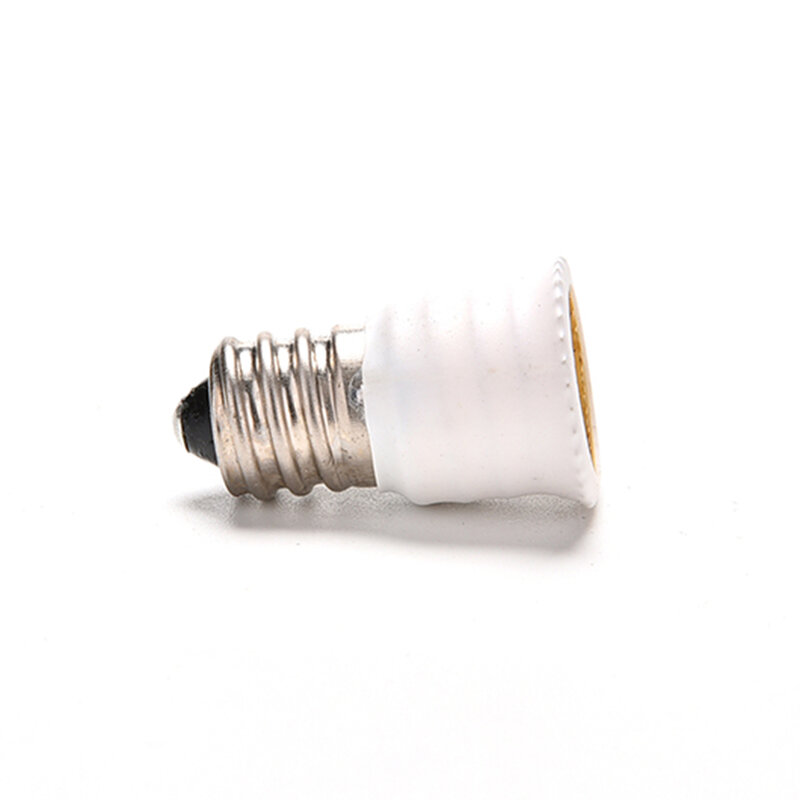 E12 To E14 Base Socket Adapter Converter Holder Connect For LED Lamp Bulbs White