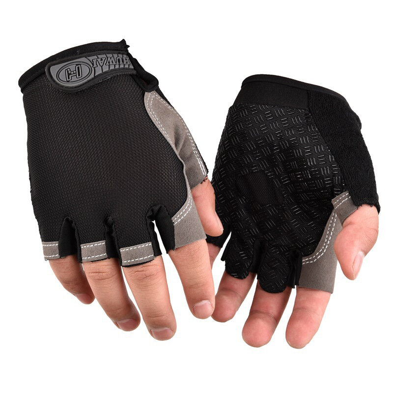 Gants demi-doigt antidérapants pour hommes et femmes, gantelet avec coussin de Gel, pour le cyclisme, accessoires de vélo